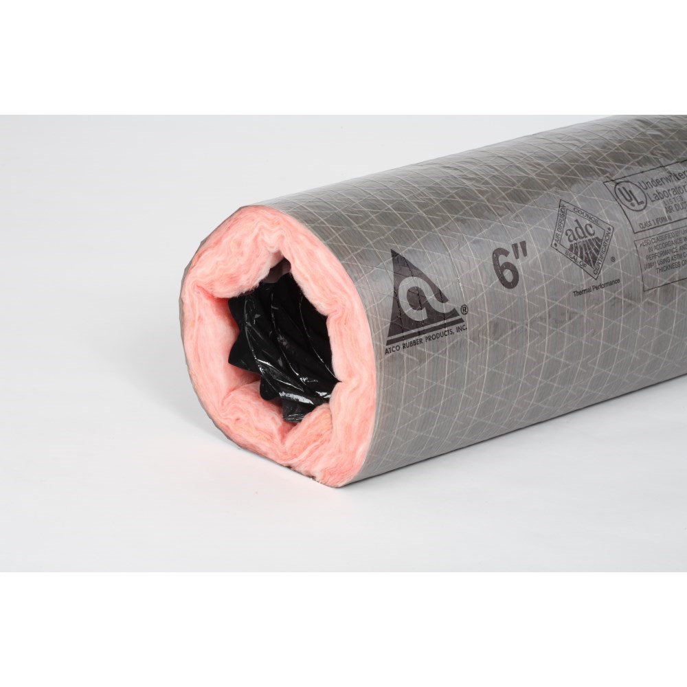 DUCT FLEXIBLE INSULATED 16inx25ft R8 GREY POLY JACKET ATCO (8), item number: 78-16