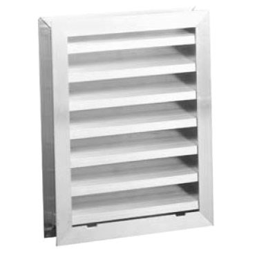 ! ALUMINUM CHANNEL FRAME LOUVER MILL FINISH HART & COOLEY, item number: 1530ZC-12X8-WBS