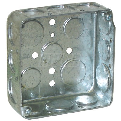 BOX STEEL SQUARE WITH KNOCKOUTS 4inx4in MARS (25), item number: M84936