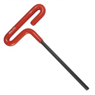 T HANDLE 9in HEX KEY MALCO (6), item number: WT9SG