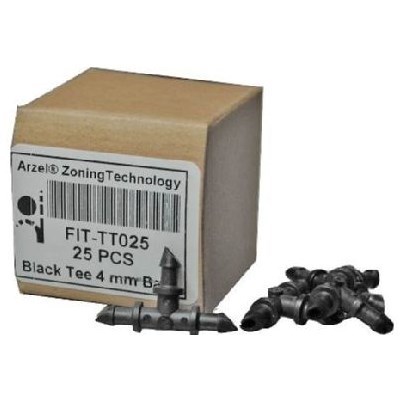 TEE BLACK BARB (25 PACK) 4 mm ARZEL, item number: FIT-TT025