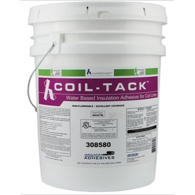 ADHESIVE INDOOR 50 gal WHITE COIL-TACK HARDCAST, item number: GG901-50-W