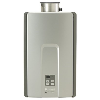 WATER HEATER TANKLESS 82% NAT 9.4 gpm RINNAI 199,000 BTUH, item number: RL94IN