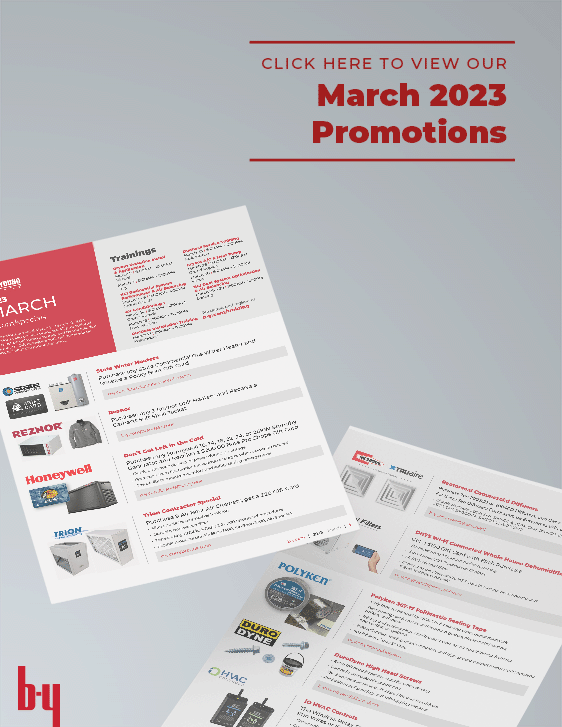 Monthly promotions flyer