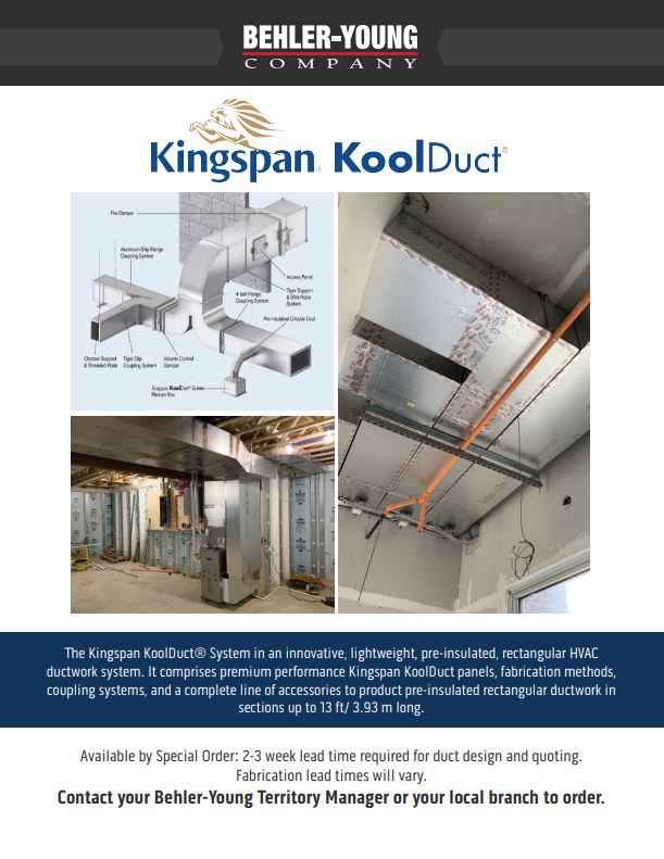 Kingspan KoolDuct Products Available by Special Order Image